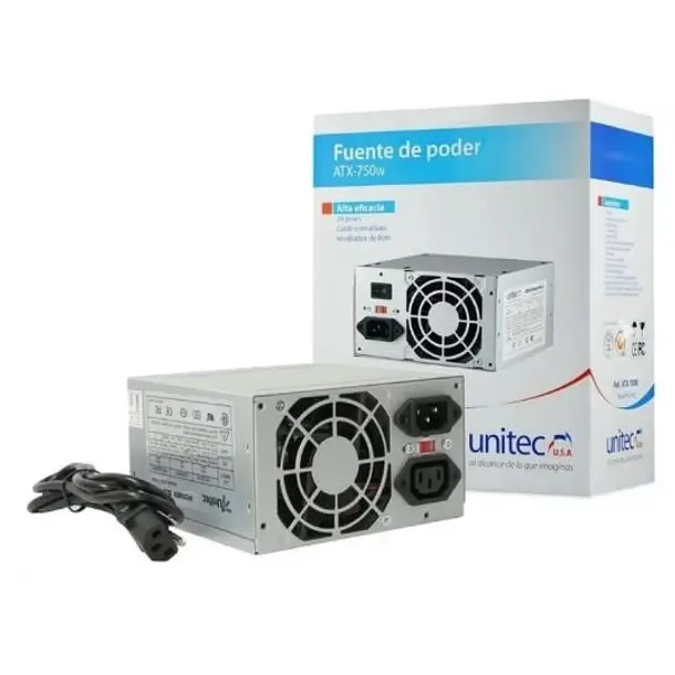 Fuente De Poder Unitec ATX 750w