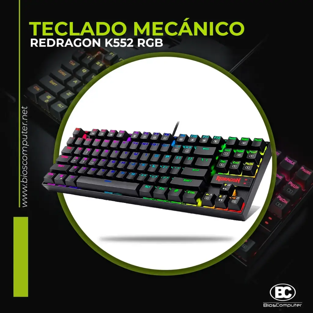 Teclado Mecánico Redragon Kumara K552 RGB