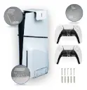 Soporte Acrílico De Pared Para PlayStation 5 + Controles