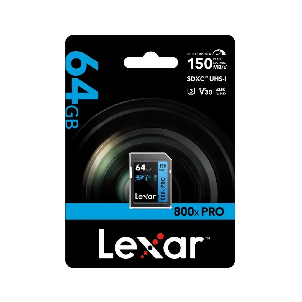Memoria SD 64gb Lexar  800x Pro SDXC UHS-I