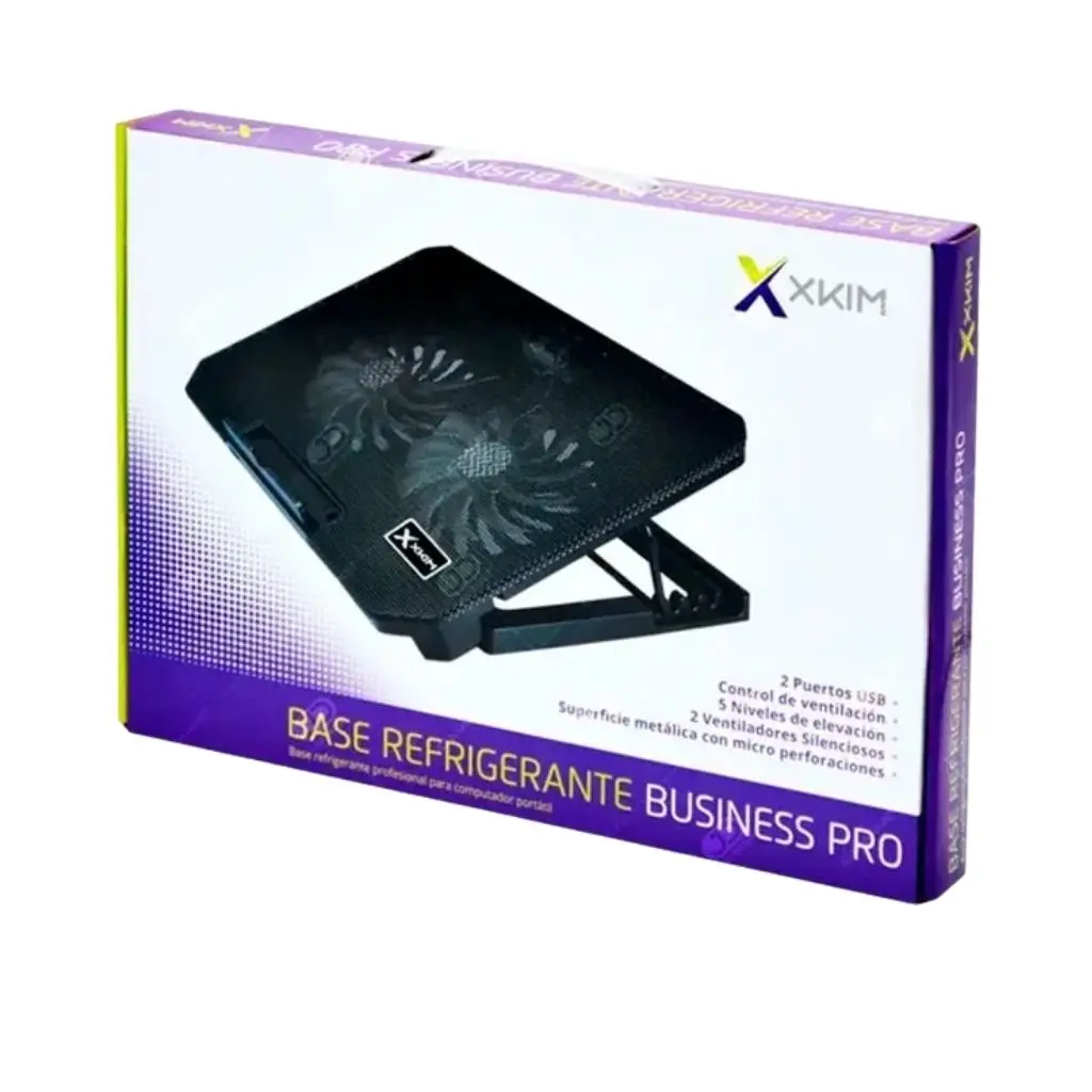 Base Refrigerante Business Pro 2 Ventiladores Xkim