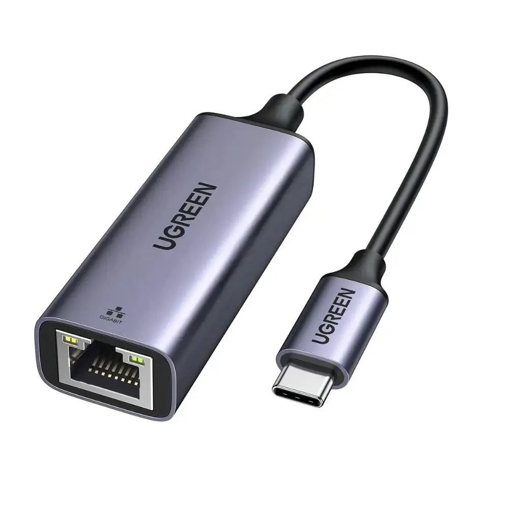 Adaptador Ugreen 50737 USB Tipo C A Ethernet Gigabit RJ45 LAN de Red 1000Mbps Gris