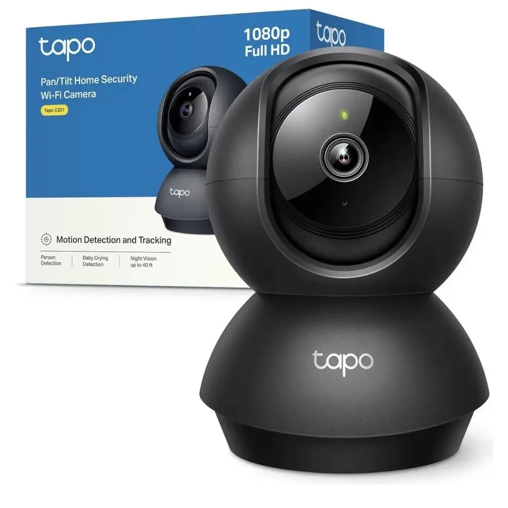 Cámara Wi-fi Tp-link Tapo C201 Full Hd 360° Visión Nocturna Color Negro