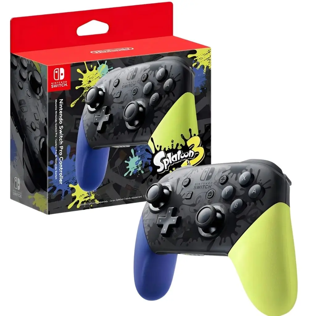 Control Inalámbrico Pro Splatoon 3 Edición Nintendo Switch Bluetooth Negro
