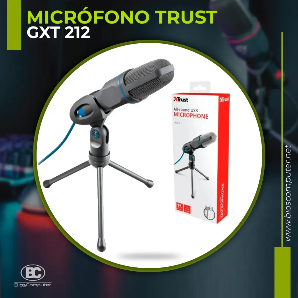 Micrófono Alámbrico Trust Mico GXT-212