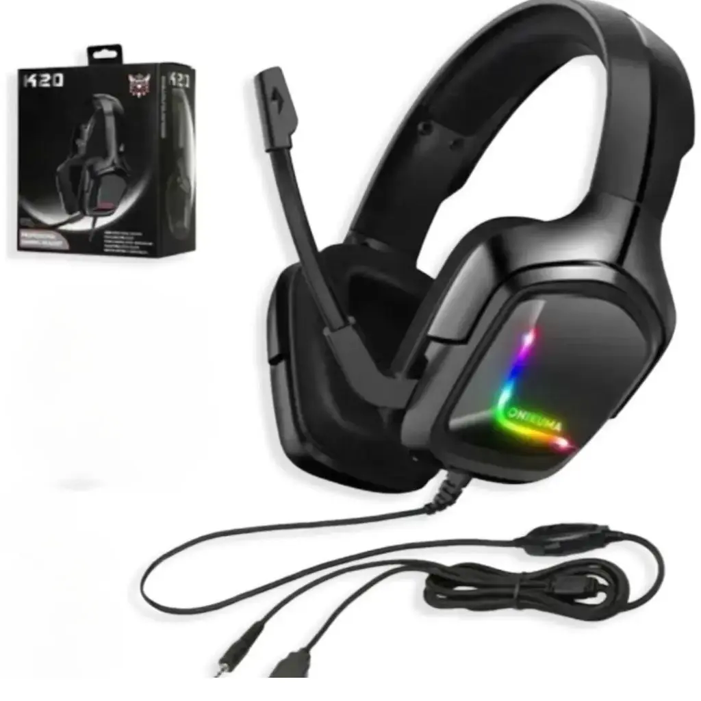 Diadema Gamer Rgb Onikuma K20 Compatible Ps4 Ps5 Xbox Pc