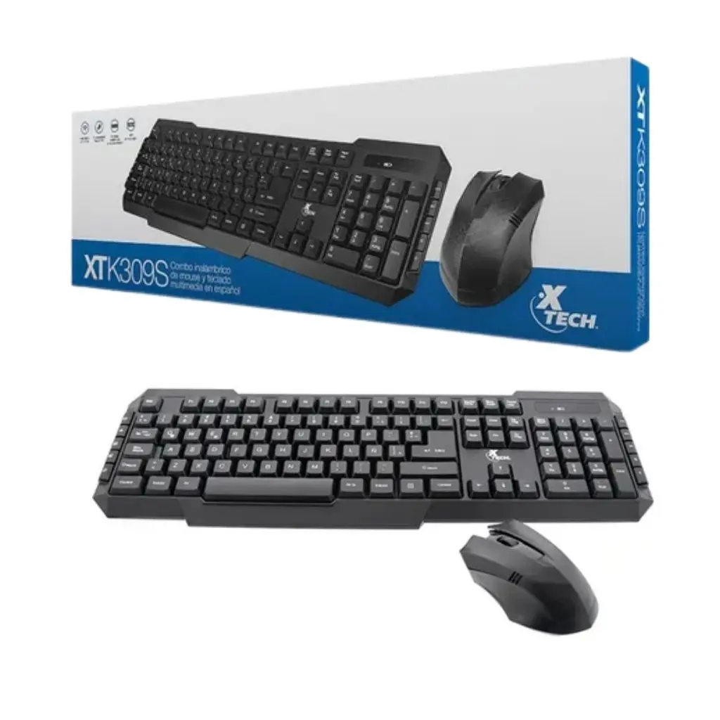 Combo Teclado + Mouse Inalámbrico XTECH XTK309S