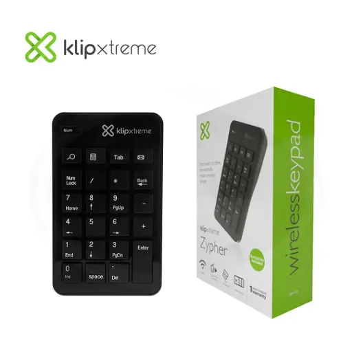 Teclado Numérico Inalámbrico KlipXtreme Zypher