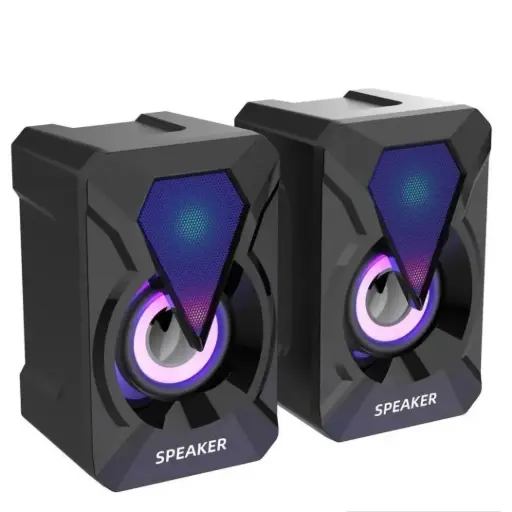 Parlantes Rgb Usb + Tipo C Para Pc YST1047U