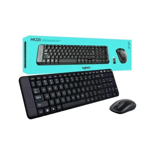 Combo Teclado y Mouse Inalámbrico Logitech MK220