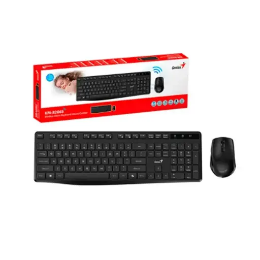 Combo Teclado y Mouse Inalámbrico Genius KM-8206S 