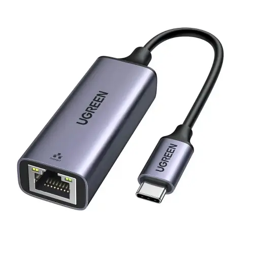 Adaptador Ugreen 50737 USB Tipo C A Ethernet Gigabit RJ45 LAN de Red 1000Mbps Gris