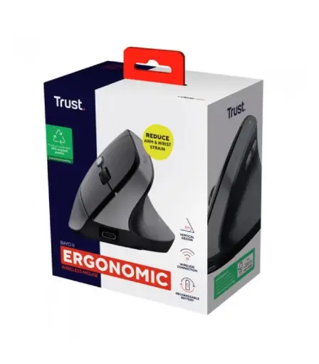 Mouse Ergonómico Inalámbrico Trust Bayo II