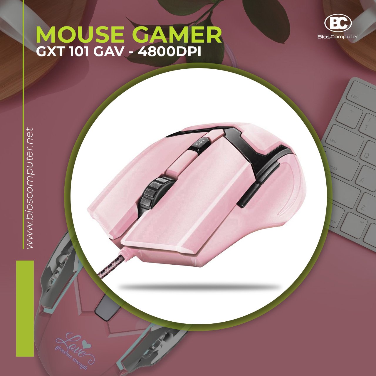 Mouse Gamer Trust Gav Rosa
